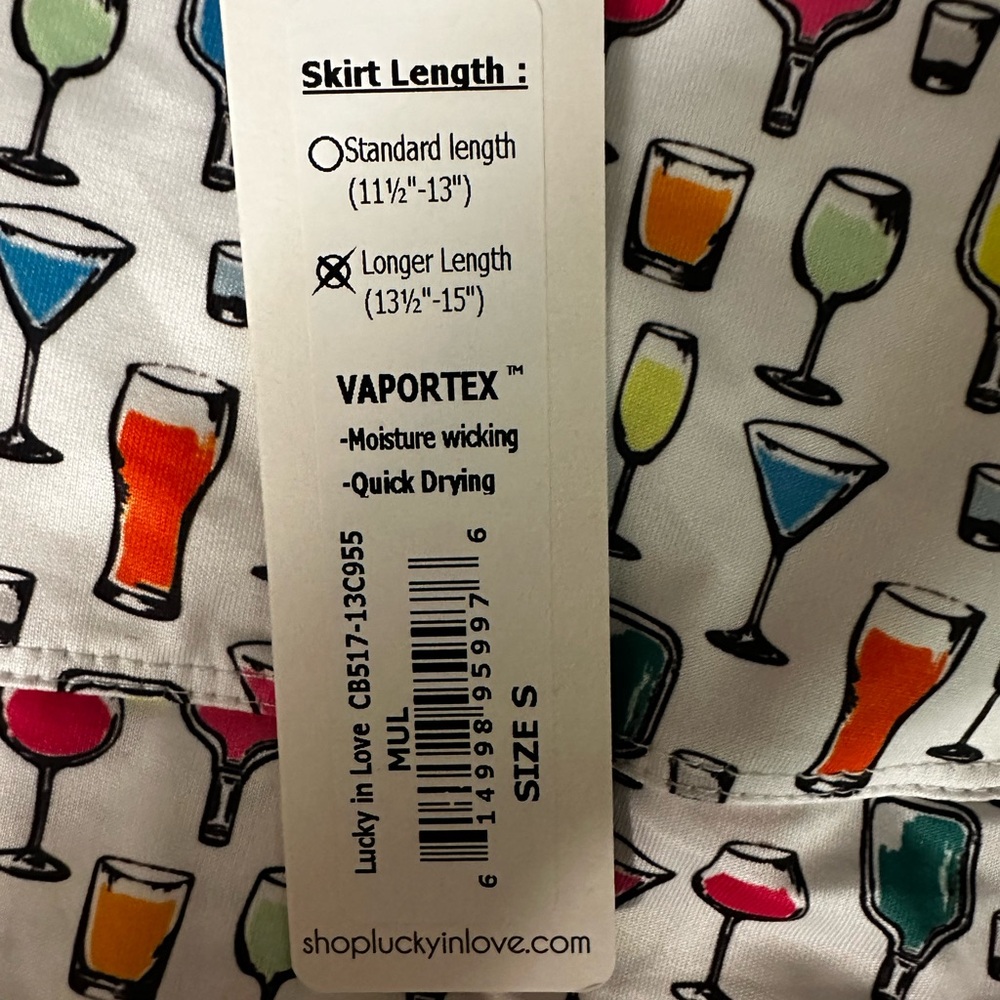 Lucky in Love Vibrant Cocktail Print Mini Skirt - Picture 7 of 7